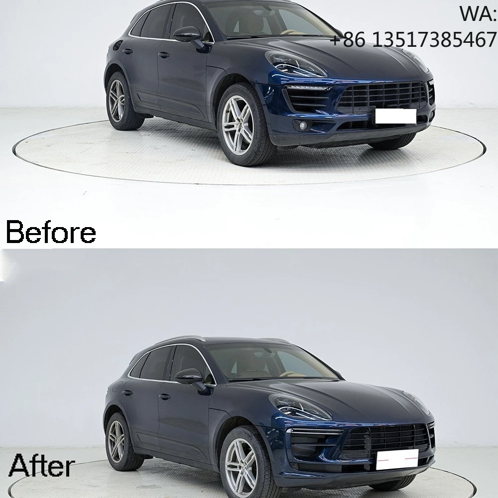 Front Bumpers Set for porsche Macan 2018-2021 Upgrades TURBO Front Bumper 95B. 2 view 3