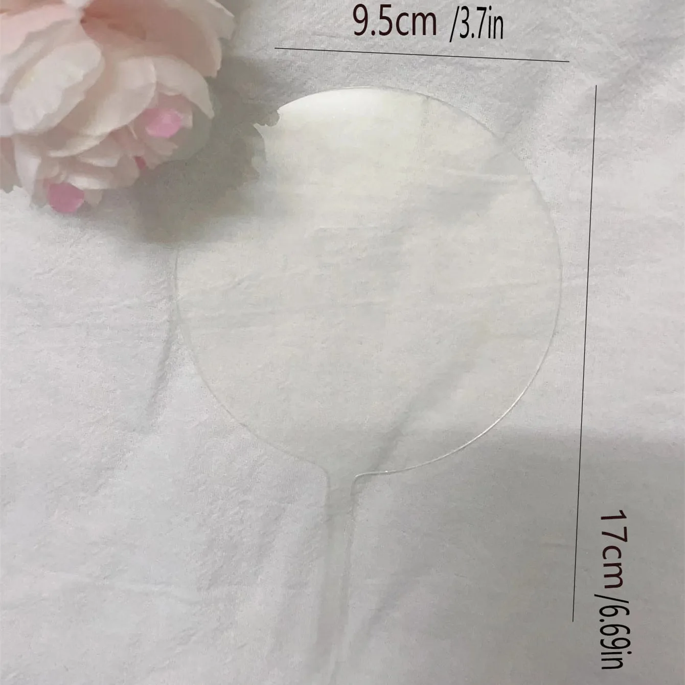 3 قطع دائرية شفافة لتزيين كعكة عيد الميلاد السعيدة من الأكريليك لتزيين كعكة حفلات أعياد الميلاد