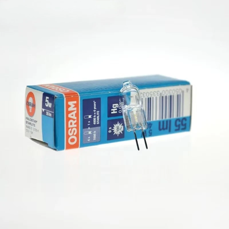 

Original Osram Halogen Bulbs 64425 12V20W Microscope General Lighting,12V20W G4 64425S Tungsten Halogen Lamp