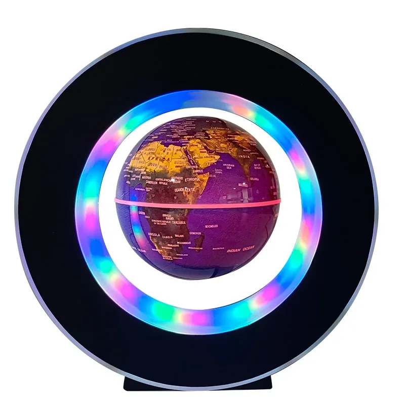 2023 hot selling 3 inch led lighting suspended world map levitating earth floating globe ball