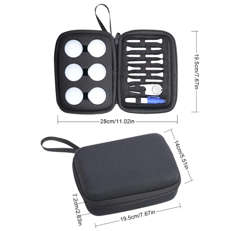 Mini bolsas Golf, bolsa organizadora, estuche rígido Golf, caja protectora objetos E56D