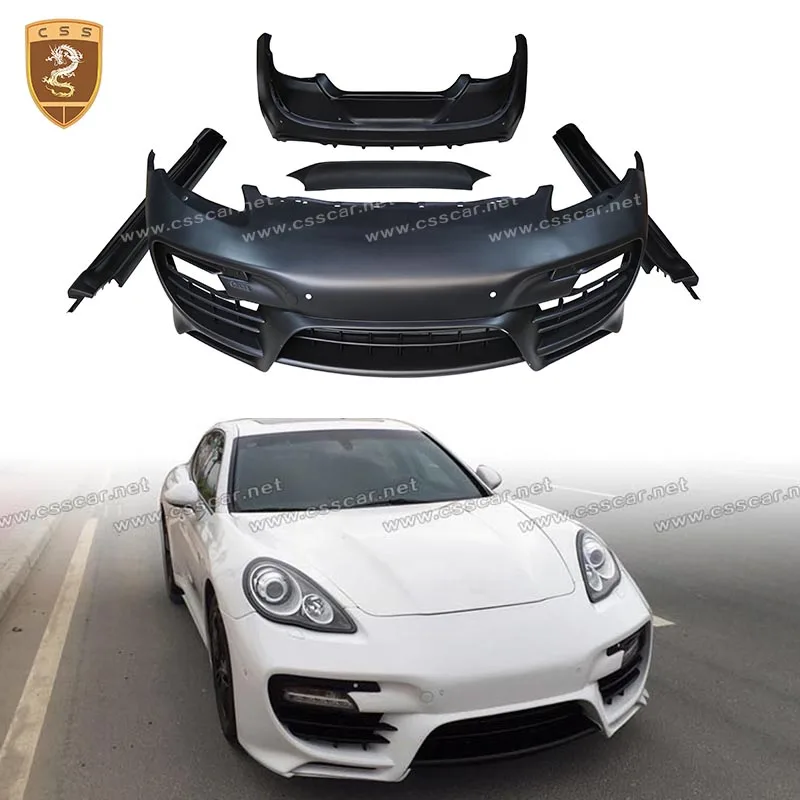 

FRP Material Car Side Skirt Wide Front Rear Bumper Guard Body Kit For Porsch Panamer 971 970 2011 2012 2013 Caractere Style