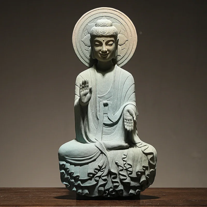 Ceramic ornament Buddha statue creative tea pet ornament tea table Buddha Zen fragrant tea table