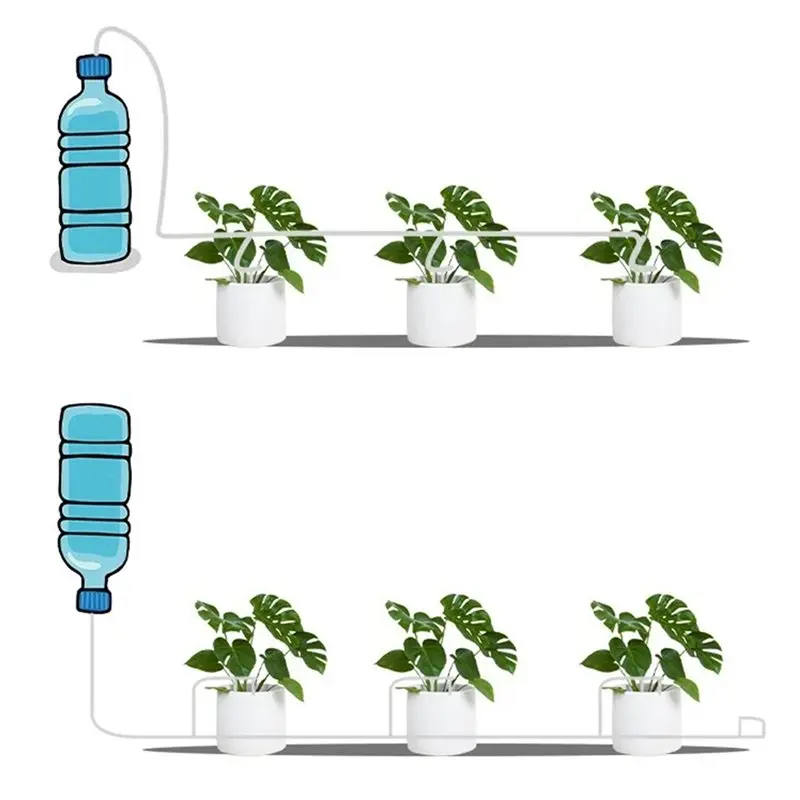 For Efficient For Potted Plant Watering Drip Irrigation Kit Includes 20M 4/7Mm Hose And Regulating Valve-[qahk Wild]