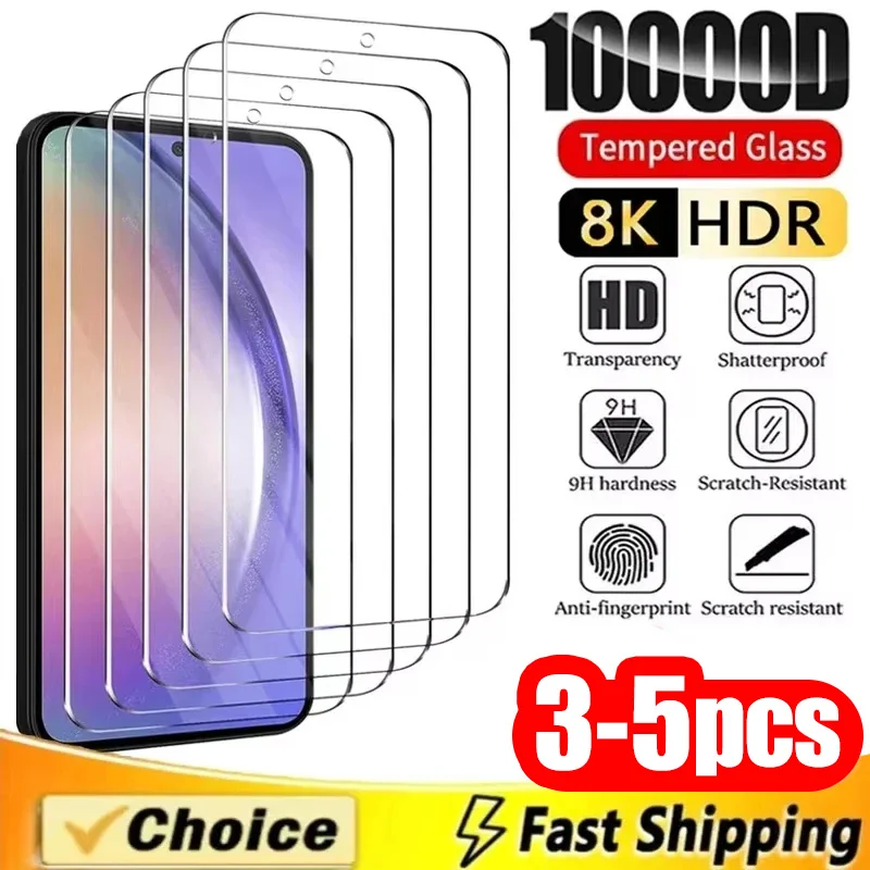 3-5 Stück HD Panzerglas für Xiaomi Poco X7 Pro F7 X6 F6 M7 C85 X5 X3 M6 M5 F5 F4 F3 C75 C71 C65 C61 C55 C51 Displayschutzfolie