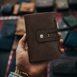 Contact's carteiras de couro genuíno para mulheres curto bifold moda feminina bolsas titular do cartão bolsas de moedas clipe de dinheiro carteiras masculinas