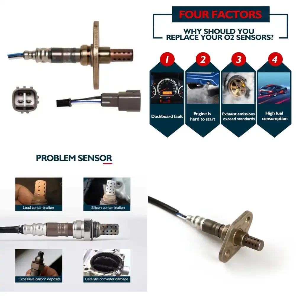 

Датчик кислорода для Toyota 234-4189 2344189, общая длина 90 см, автомобильная запасная часть для контроля выбросов из двигателя автомобиля