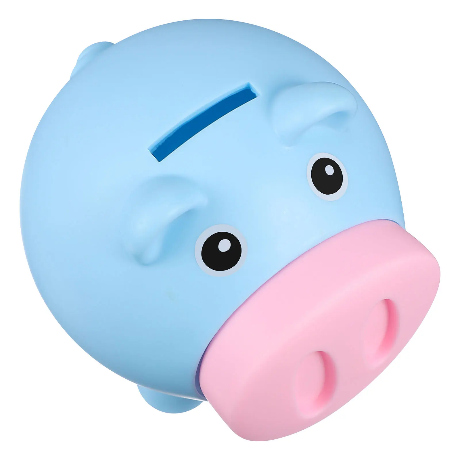 1個入り 子供用貯金箱 可愛い豚型コインバンク 頑丈なビニール製貯金箱 子供用現金収納 小型貯金箱