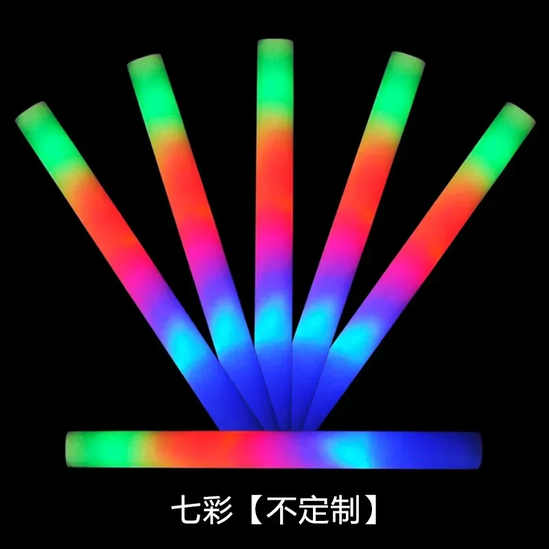 Multicolor concert glowsticks, LED oplichtende foam glowsticks, feestbenodigdheden voor evenementen en feesten