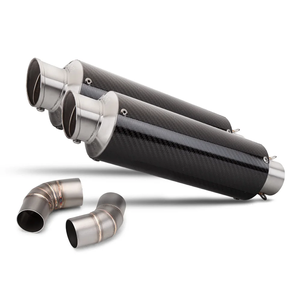 Factory Hot Selling Motorcycle Exhaust Escape Modify Double Middle Link Pipe For DUCATI Hypermotard 796 Mons