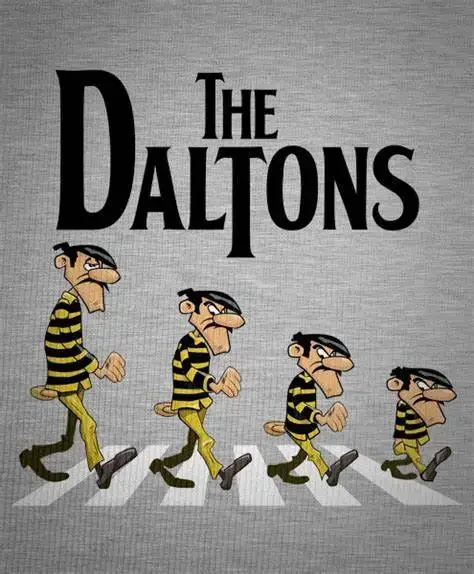 Camiseta masculina engraçada The Daltons Abbey Road Lucky Luke. Verão algodão manga curta o-pescoço unissex t camisa novo S-3XL