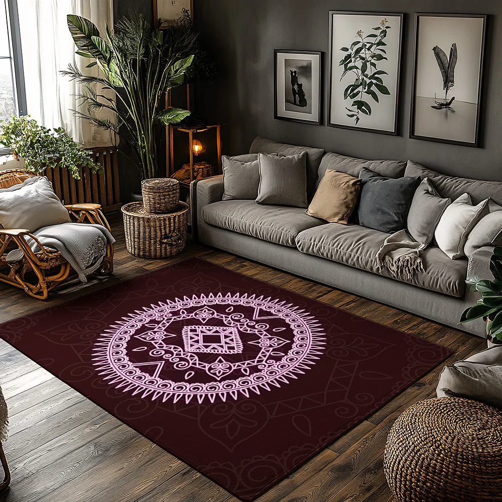 

Elegant Area Rug Vintage Persian Style Non-Slip Floor Mat Living Room Bedroom Home Decor Modern Bohemian Carpet Washable Indoor