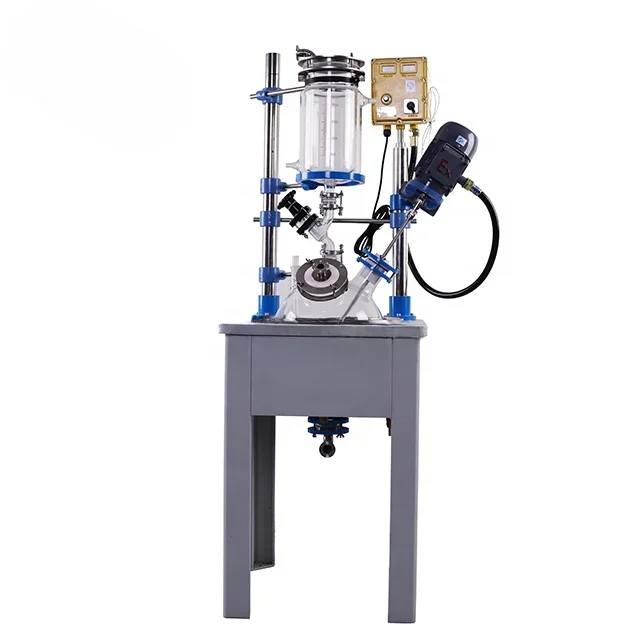 Jacketed Lab Reactor Single Layer Glass Reactor Chemglass Reactor