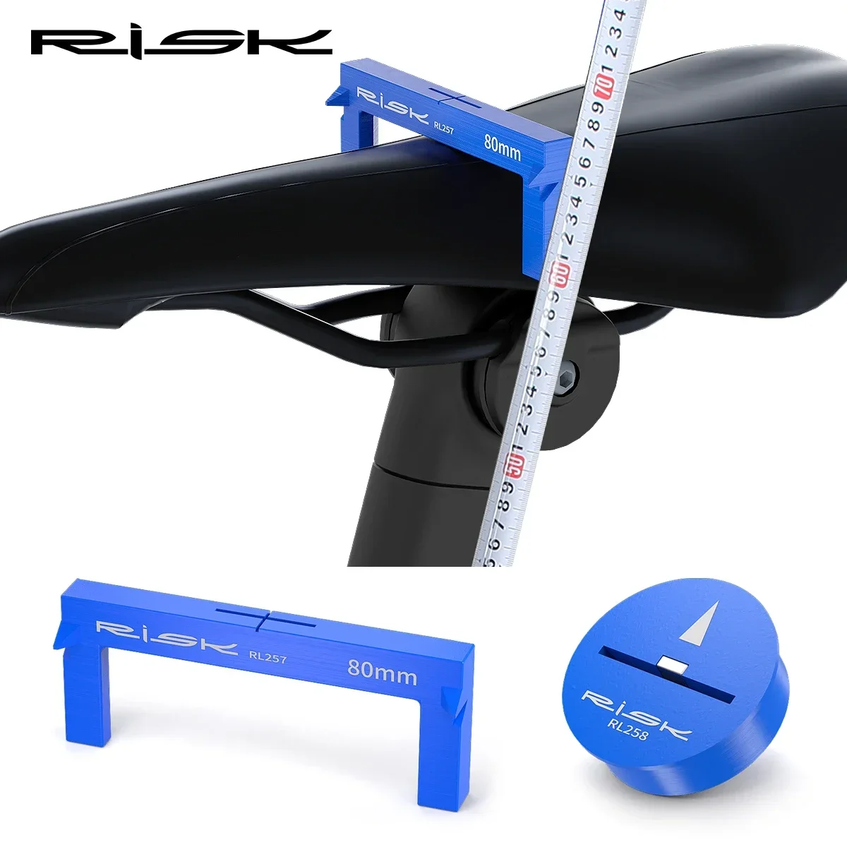 

RISK Bicycle Seat Cushion Height Measuring Tool Bike Saddle Fitting Measurement Bottom Bracket Shell Center Positioning Gauge