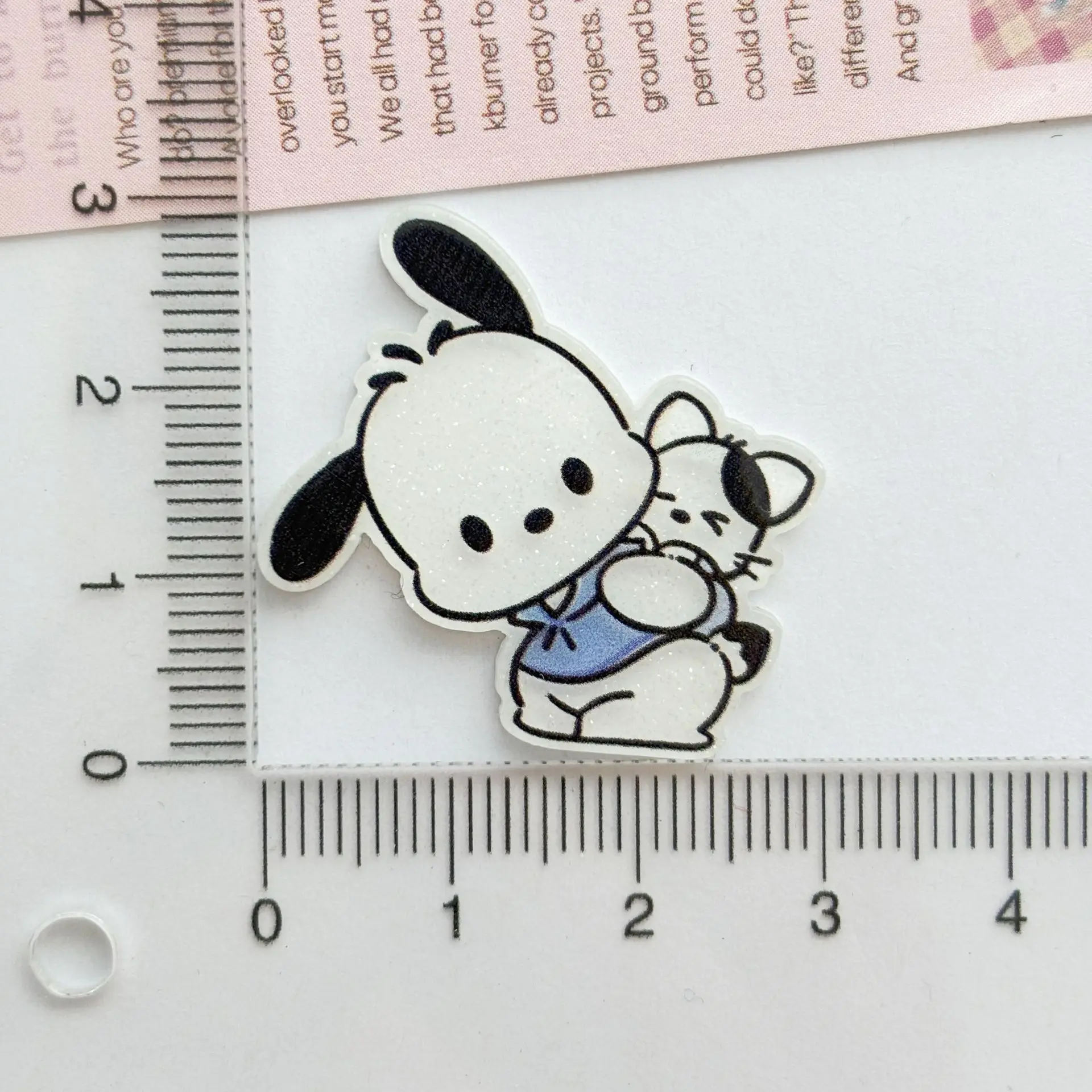 10Pcs New Acrylic Kawaii Cute Cartoon the whole body characters Clip Book   Diy Jewelry hair clips Ornament Accessories