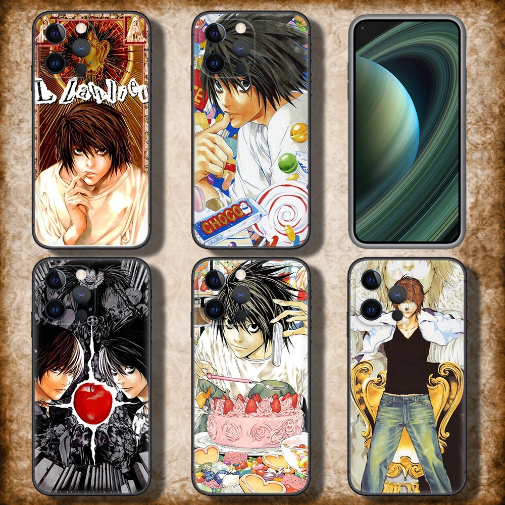 57TY Death Note Anime Soft Case for Redmi Note 11 11S 10 10T 10 Pro Max 10S 9T 9 9S 8 8T 7 Xiaomi Mi 11 11I 12 12X