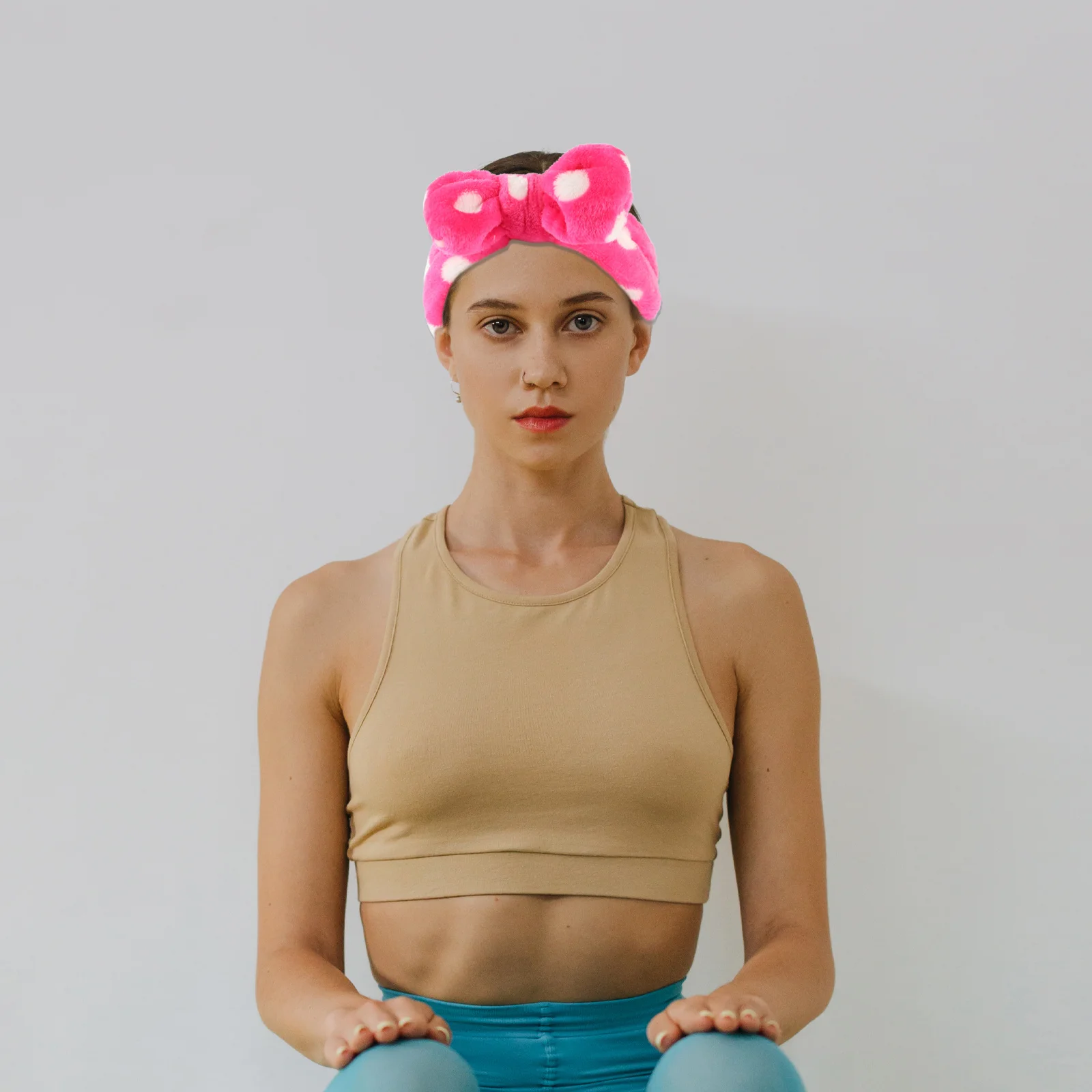 

6Pcs Face Wash Headbands Makeup Coral Fleece Soft Elastic Hair Band Spa Headband for Women Skin Care Face Wash Headband