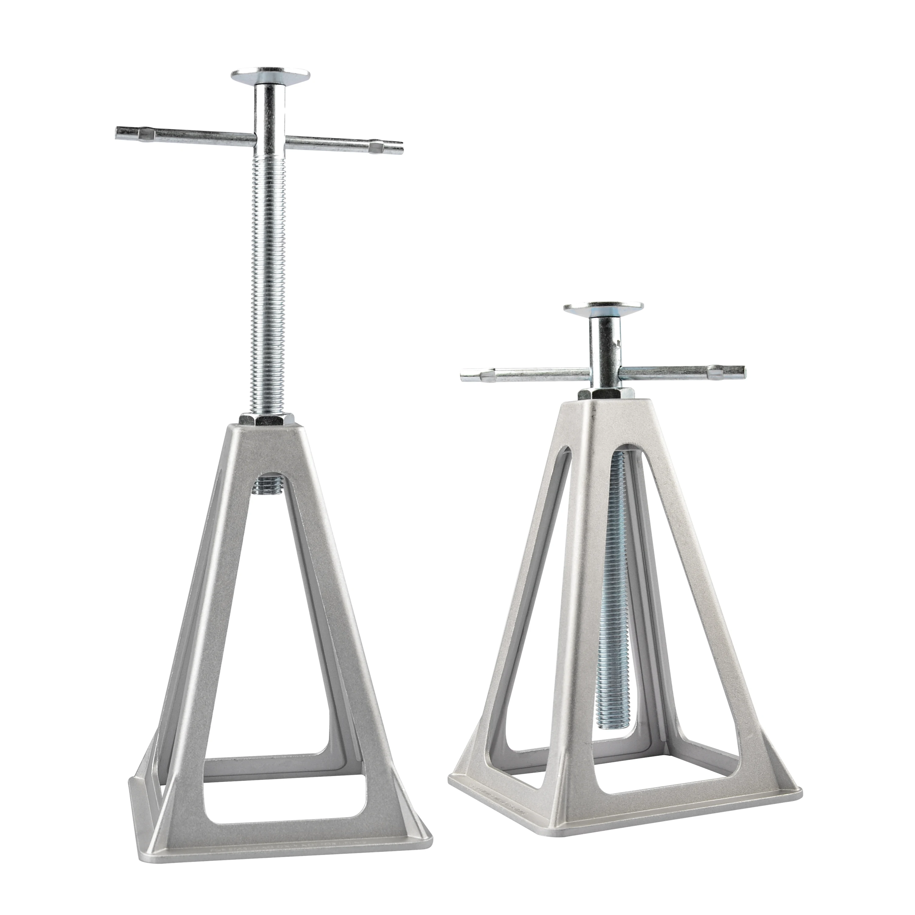 2-Pack Aluminum RV Stack Jack Extended From 11-17 Inch, Max Loading 6000lbs Capacity Camper RV Stabilizing Jack Stands