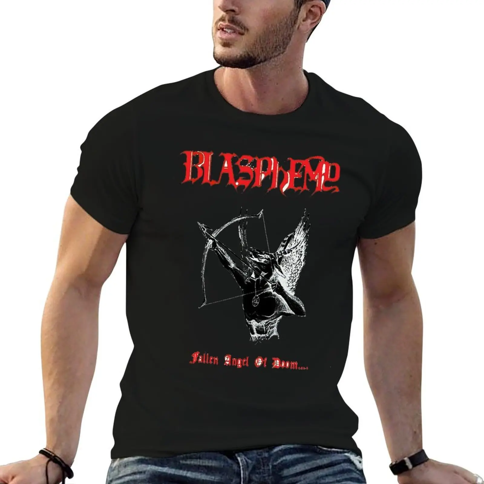 blasphhemy T-Shirt boys whites anime stuff mens workout shirts