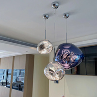 Nordic LED Lava Ceiling Pendant Lamp Glass Pendant Lights Modern Lighting Living Room Indoor Decor Home Fixtures Kitchen Hanging