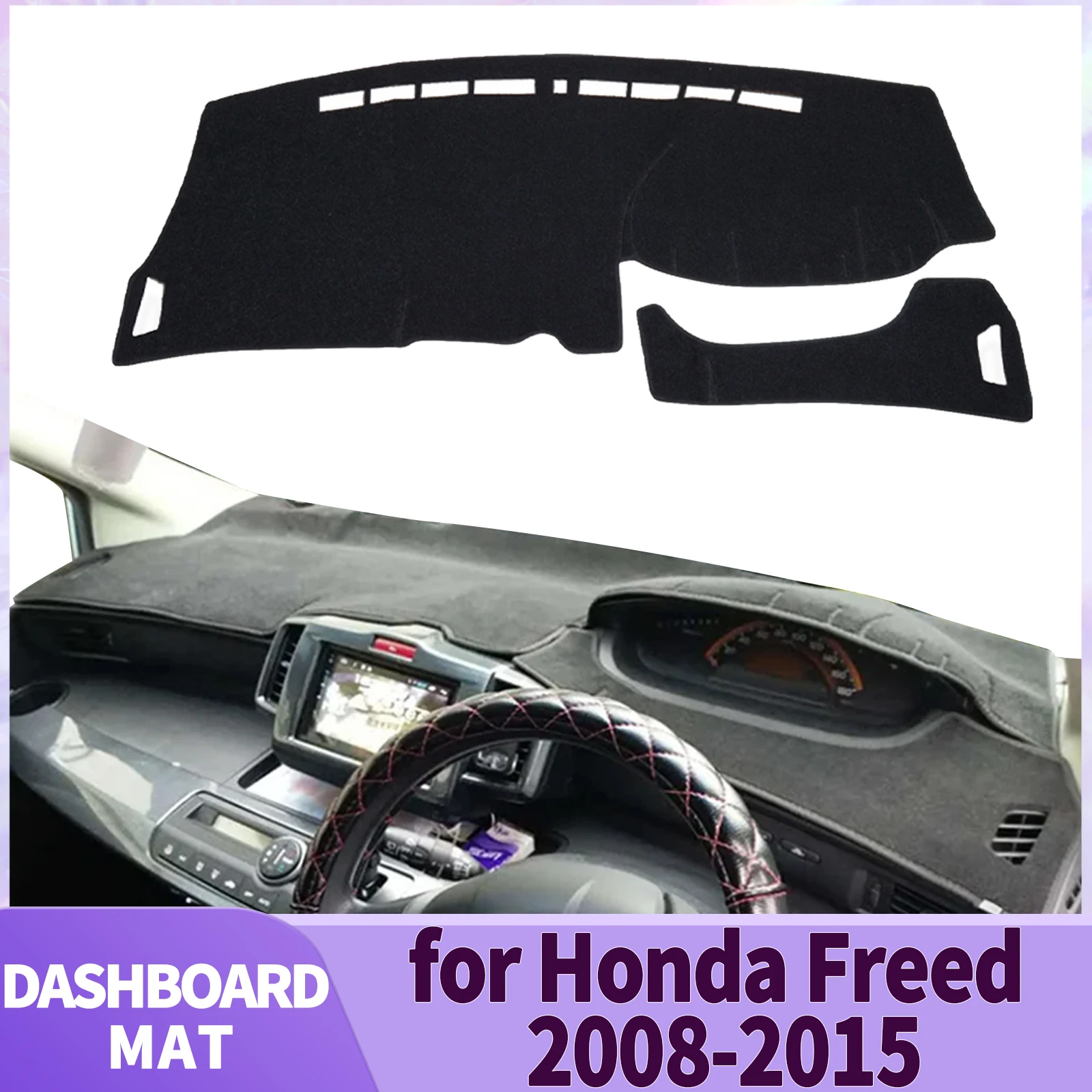 

fit for Honda Freed GB3 GB4 GP3 2008-2015 RHD Car Accessories Dashmat Dashboard Cover Pad DashMat Sunshade Protective Carpet