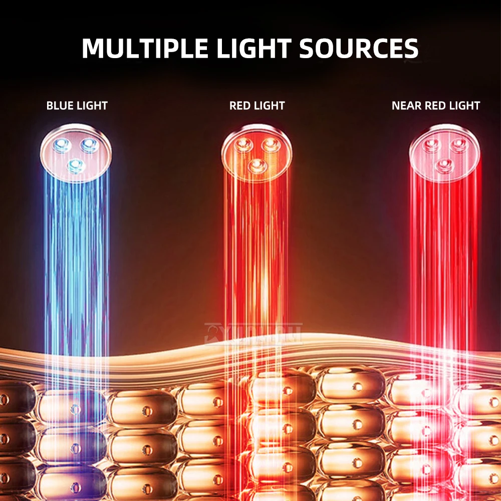 Red light silicone eye protection device Photon eye tender device LED heating eye mask Heating hot compress eye beauty device