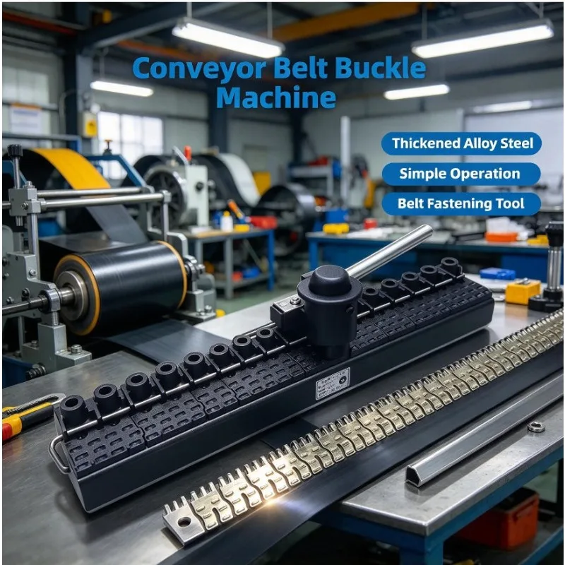 Cleaned Title Industrial Strong Mining Conveyor Belt Six Nail Hammer Belt Buckle Clip Joint Connection Staple Buckle Machine