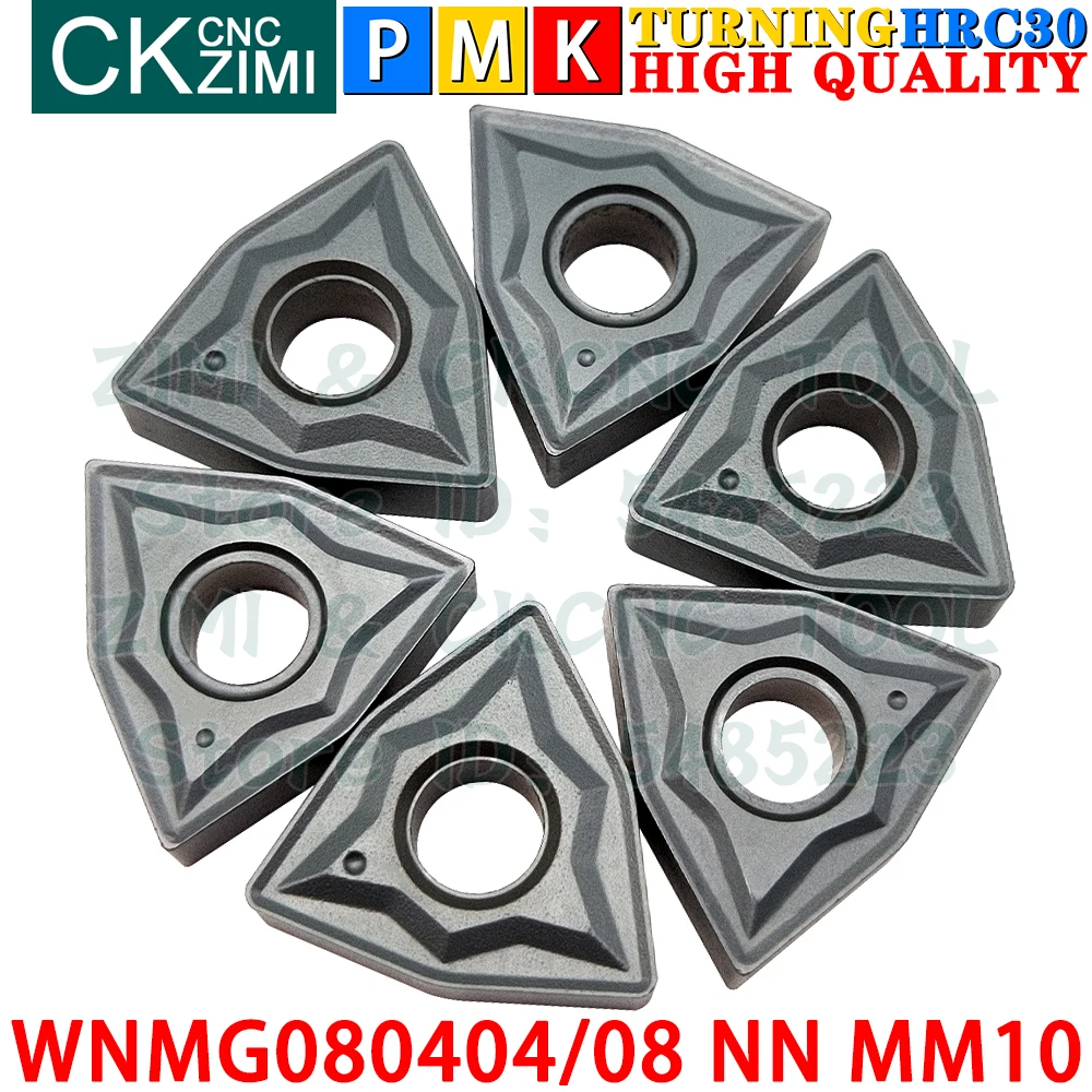 WNMG080404 NN WNMG080408 NN MM10 Carbide Inserts External Turning Inserts Tools WNMG 0804 CNC Metal lathe Turning Cutter Tools