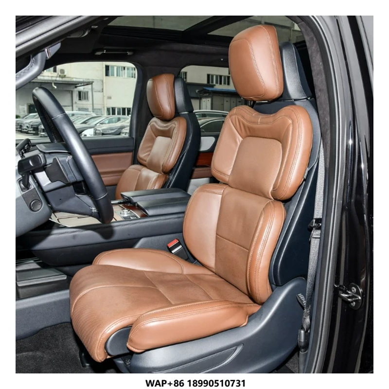 

Custom Made for Car Seat Cover 3 Rows with 6-7-8 Seats Luxury Top Quality Leather Fit for 2007-2024 LINCOLN NAVIGATOR