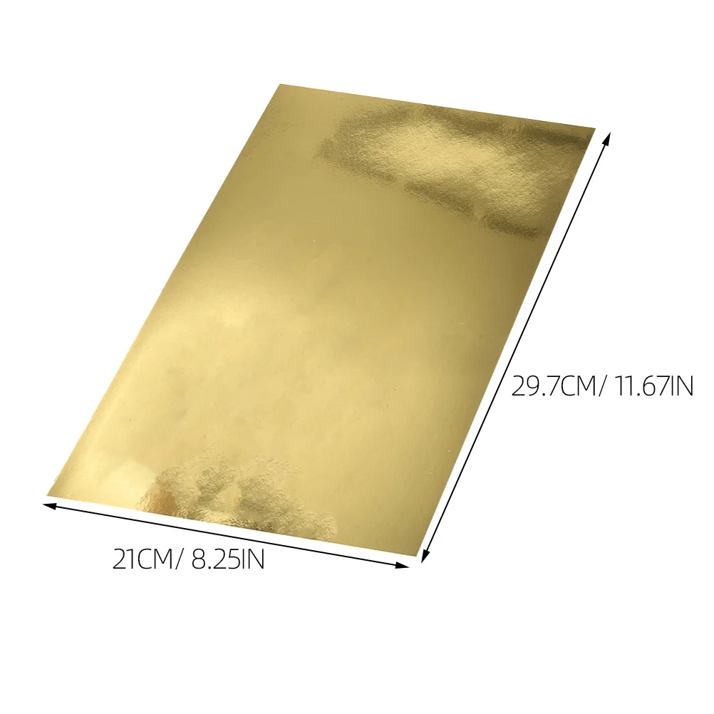 5 Packs Metallic Cardstock Paper A4 Size Handcraft Golden Crafting Papers Easy Fold & Diy Crafts For Kids Scrapbooking Origami