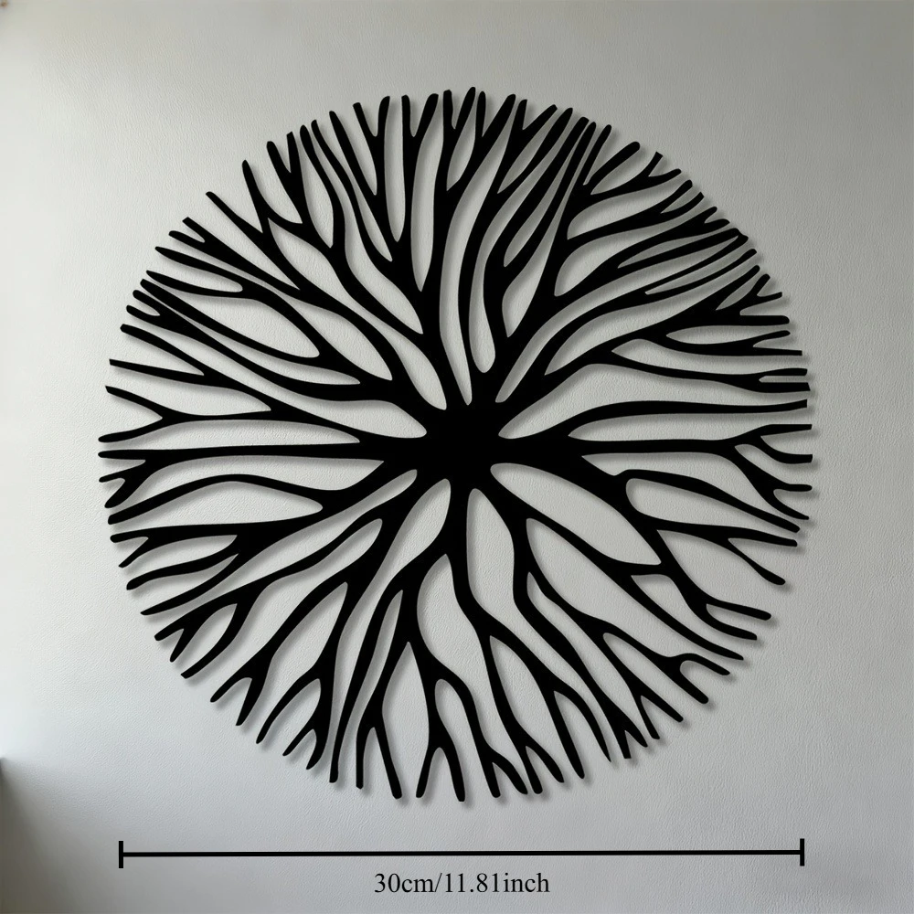CIFBUY Iron Wall Art Abstract Radiant Coral Metal Sculpture for Living Room Bedroom Office Dining Area Modern Flat Decor