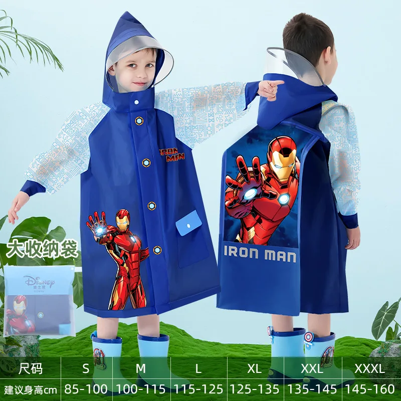 Impermeabile Disney-Elsa per uomo e donna, simpatico poncho impermeabile per bambini, tuta da esterno, bambini, ragazzo, ragazza, impermeabile,