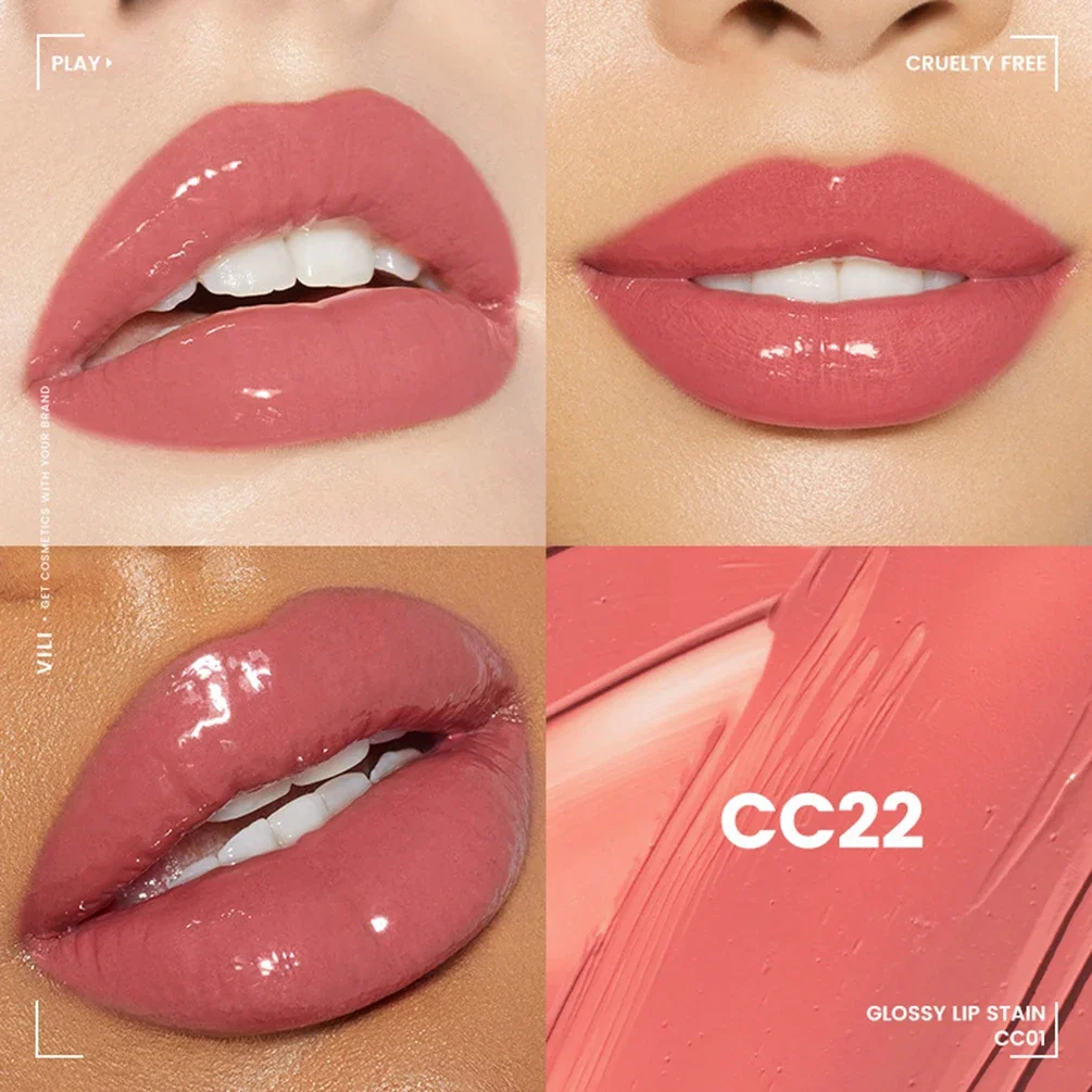 Private Label 24-Color 15Ml Lipgloss Custom Bulk Moisturizer Molper Zwarte Slang Buis Dikke Lippen Gloss Make-Up Hydratatie Glanzend