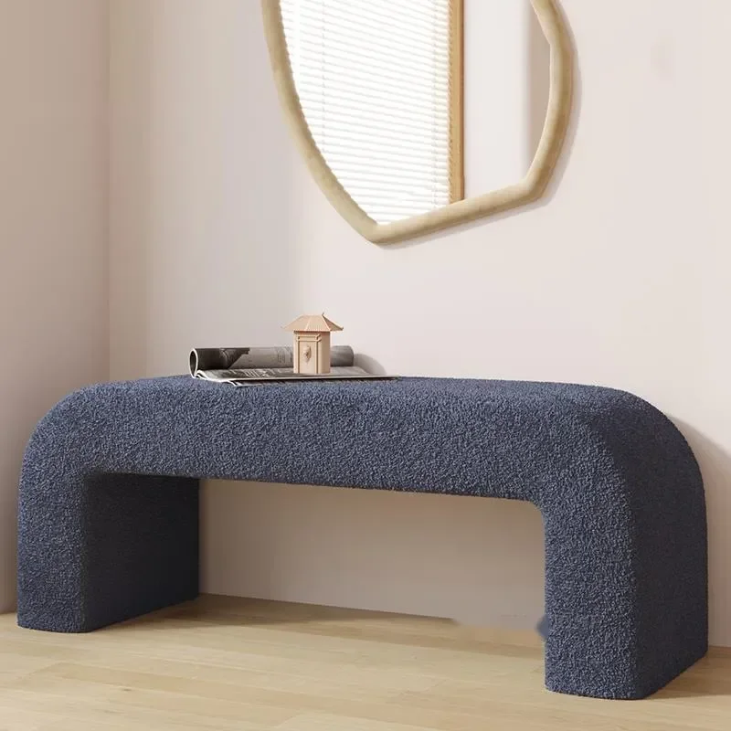 Bangku rias Nordik kamar tidur desain bangku Ins lemari rias ruang tamu Sofa pintu seluler sepatu bangku lorong Ottoman