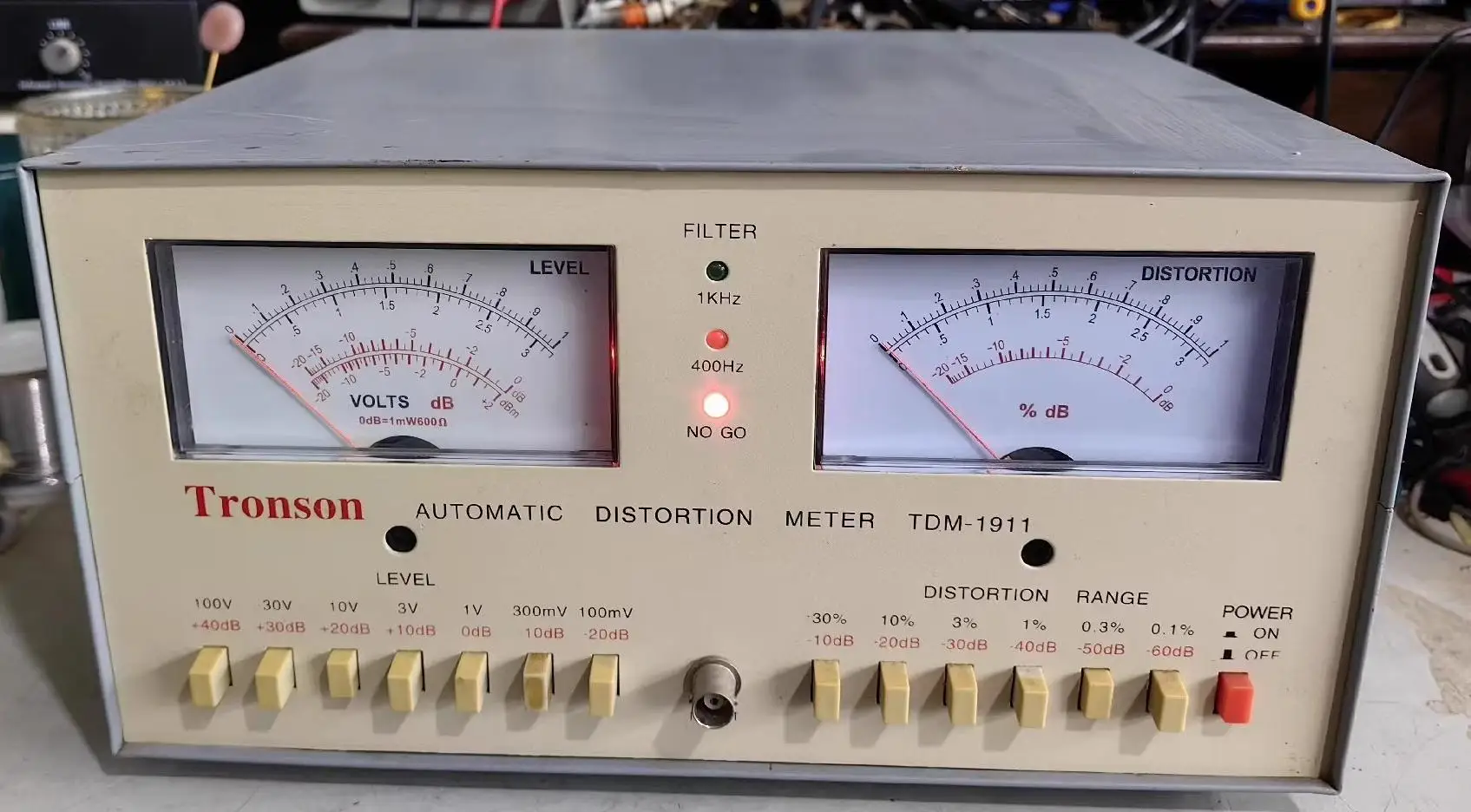 Tronson TDM-1911 Audio audio headset level automatic distortion detector Tester 100mV~100V Scope: 0.01% - 30%