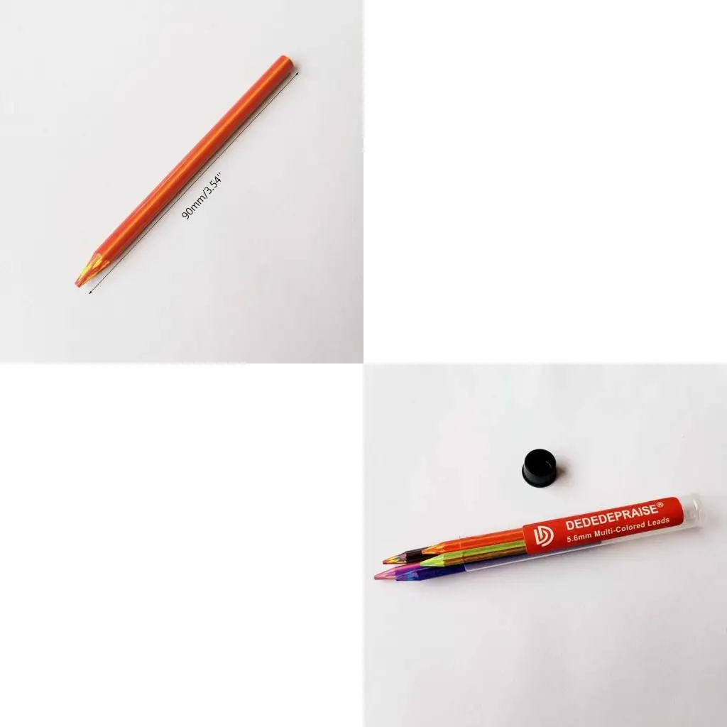 

5pc Rainbow Pencil Leads Art Colored Pencils 5.6mm for Adult Crafts Artists Sketchers Coloring Doodling