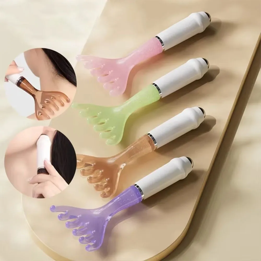 

Массажная расческа Meridian с шестью когтями, антистатическая расческа с широкими зубьями и длинной ручкой, ручные массажные инструменты Гуа Ша