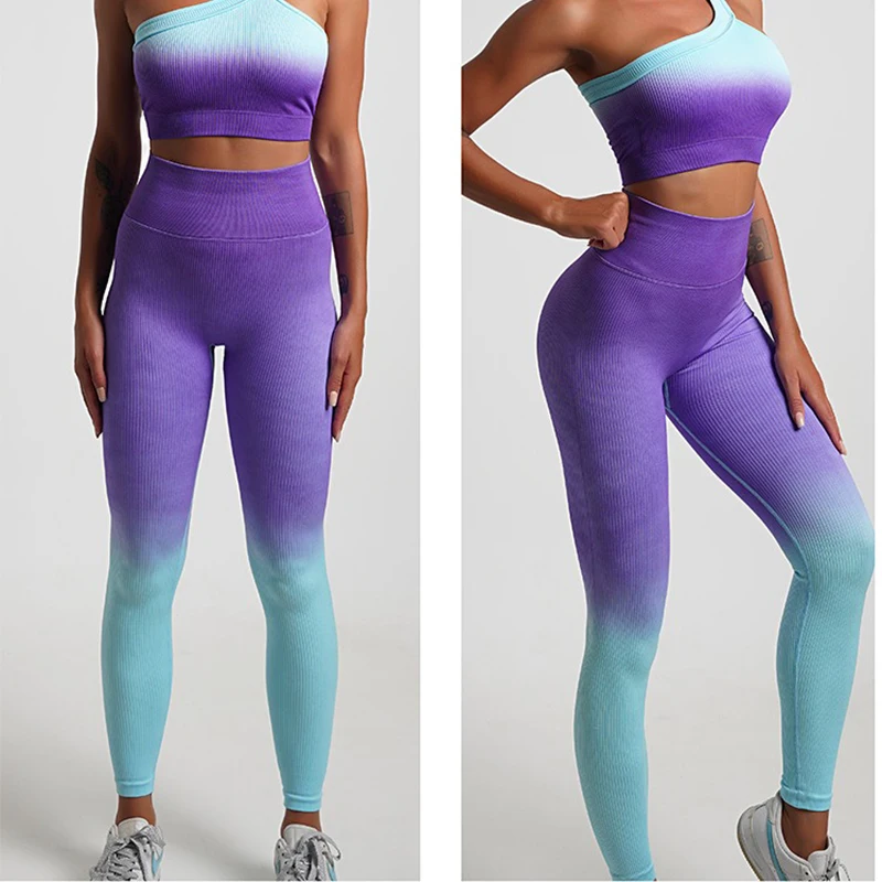 Aiithuug Ribbed High Waisted Yoga Leggings Women's Sexy Scrunch Buttock Widen Waistband Pants Gym Running Althetic Pilates Pants