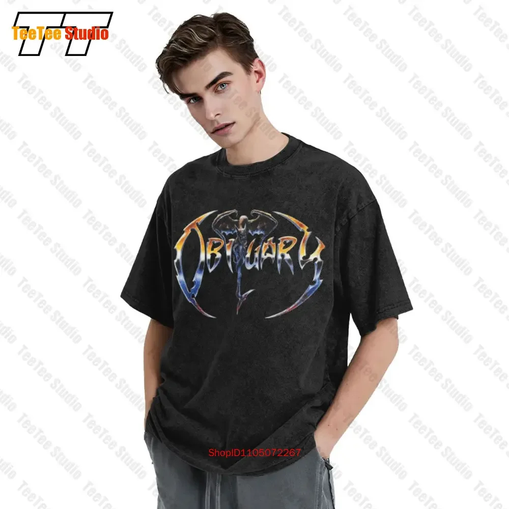 New Popular Obituary Death Metal Band Men'S Black Vintage Oversized T-Shirt Size S 3Xl AXKP