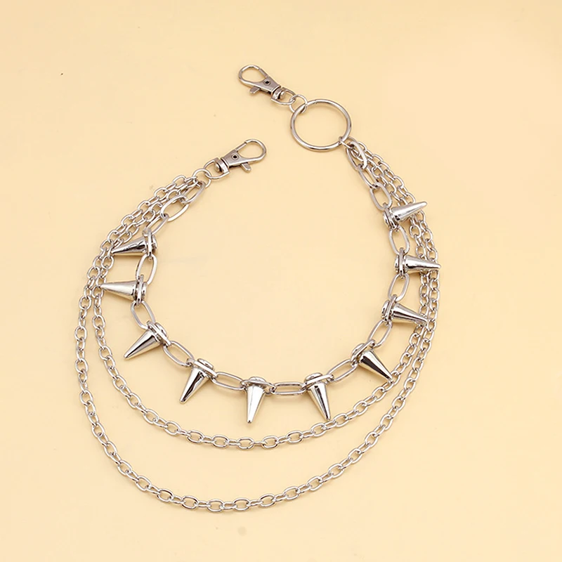 

Хип-хоп, панк, металлические заклепки, многослойная поясная цепочка, брюки унисекс, платье, декоративный ювелирный пояс