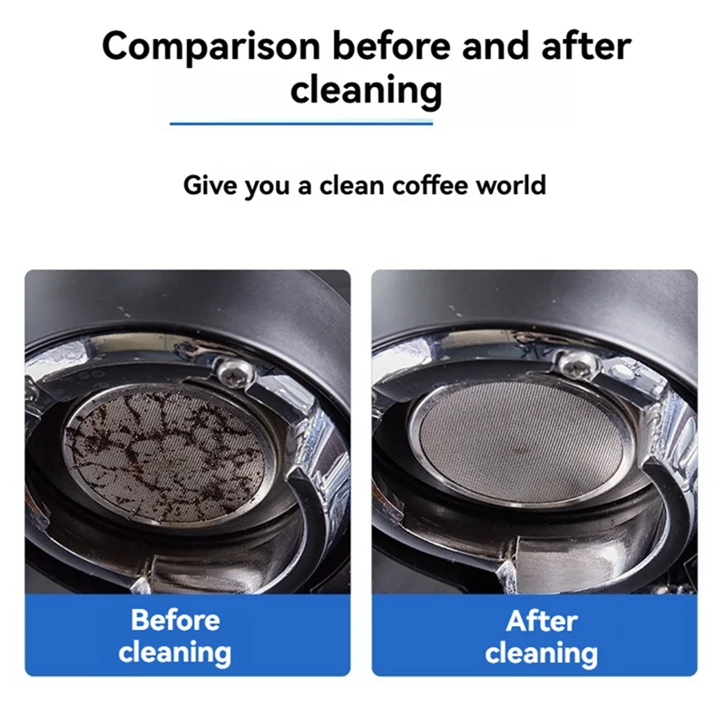 B07B-54Mm Coffee Machine Brush Cleaner Removable Coffee Maker Espresso Group Cleaning Round Brushes Cleaning Tool