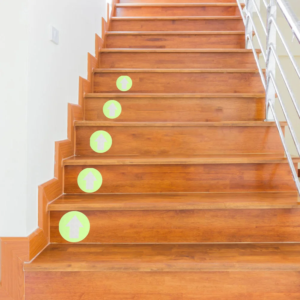 20Pcs Reflective Arrow Direction Sign Trail Marker Large PVC Fluorescent Waterproof Outdoor Camping Stairway Safety