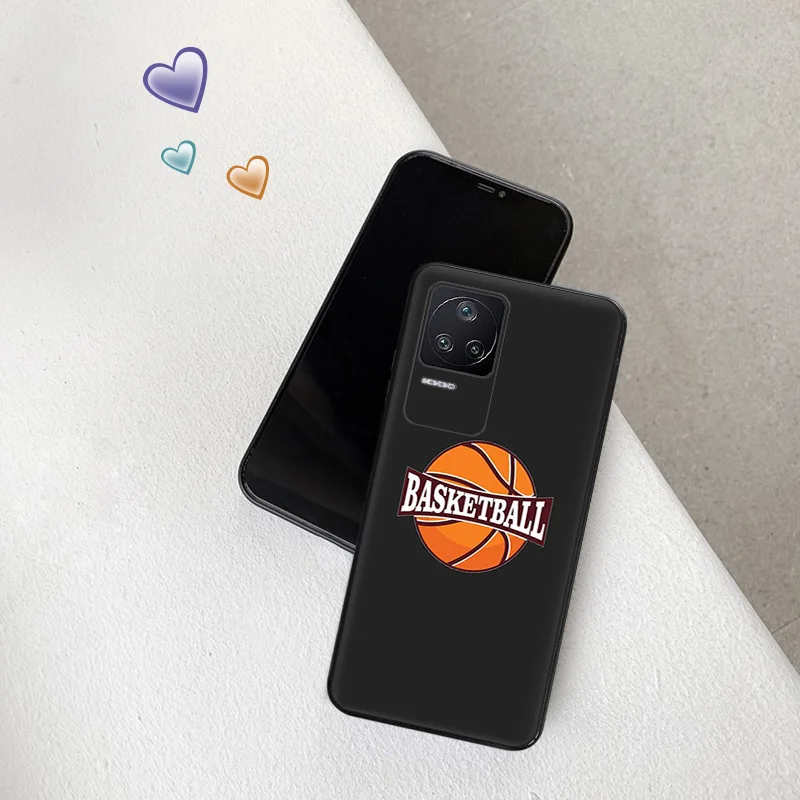 Anti-Drop Soft Phone Case For Xiaomi Poco x5 5G x4 x3 pro f1 f3 gt f4 f5 m5 m4 m3 c40 c50 c51 Fashion Love Play Basketball Cover