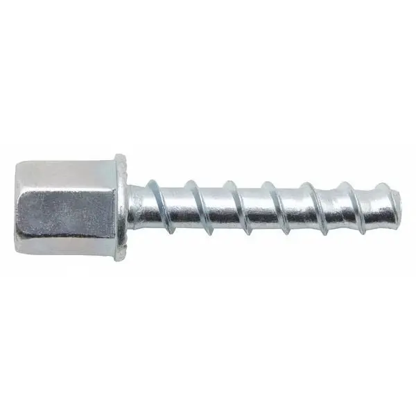Hangermate Vertical Rod Hanger, Concrete, 1/4" Size, 2-9/64" L, Steel Zinc Plated, 25 PK