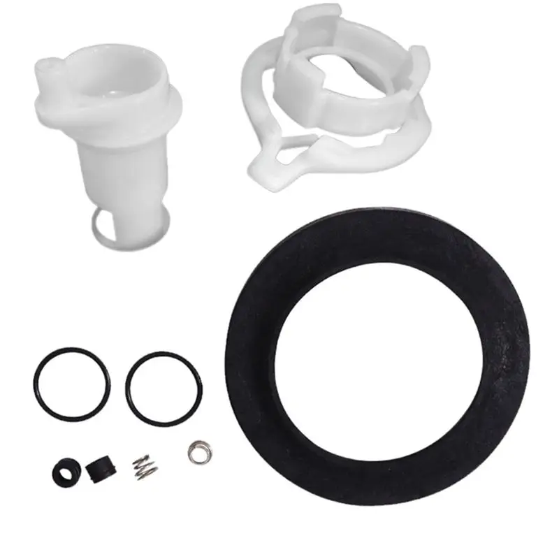 

A65P-42049 Toilet Water Valve Set With Seal Black&White Plastic For RV Toilet Water Valve Replace Parts RV Toilets Accessory