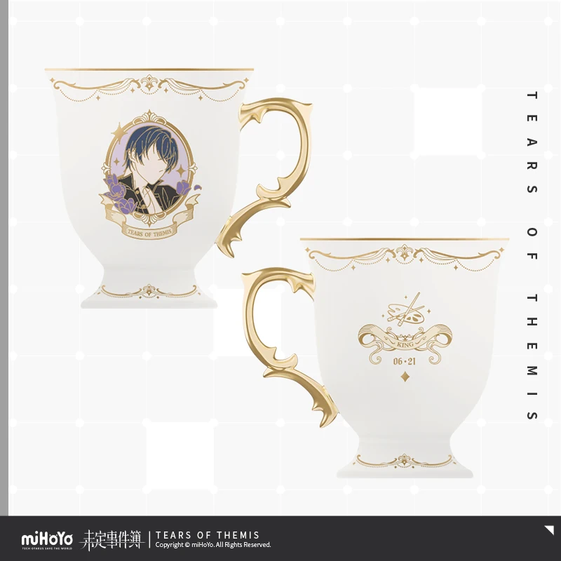 [공식] 게임 테미스의 눈물 커피컵 루크 피어스 아르템 윙 빌헬름 마리우스 폰 하겐 세라믹 컵 머그 코스프레 도진 기프트