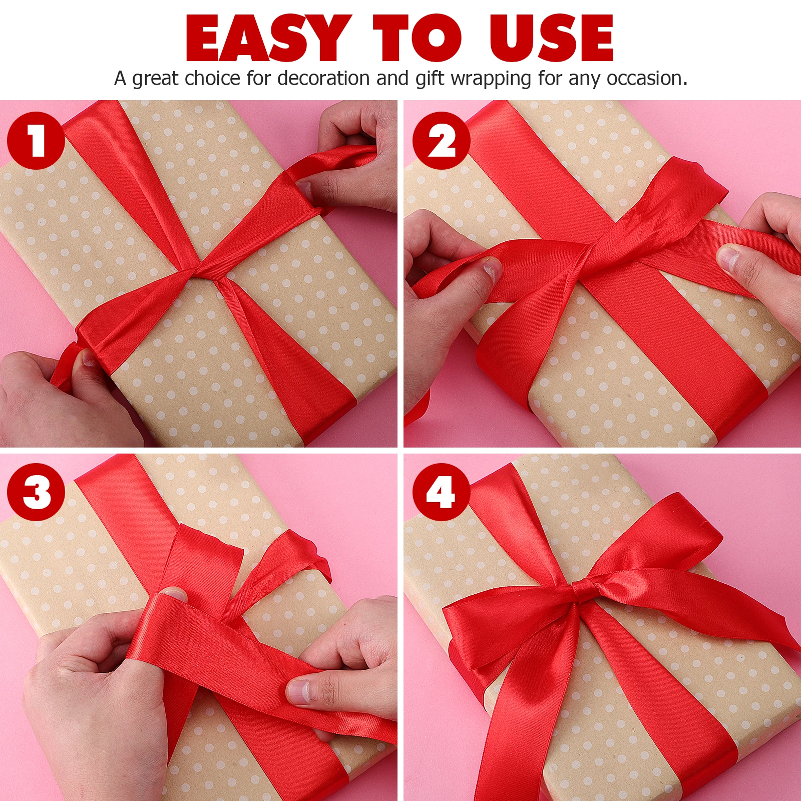 

3 Rolls Gift Packing Ribbon Curling for Wrapping Green Gifts Chiffon Decorative Dressing Table