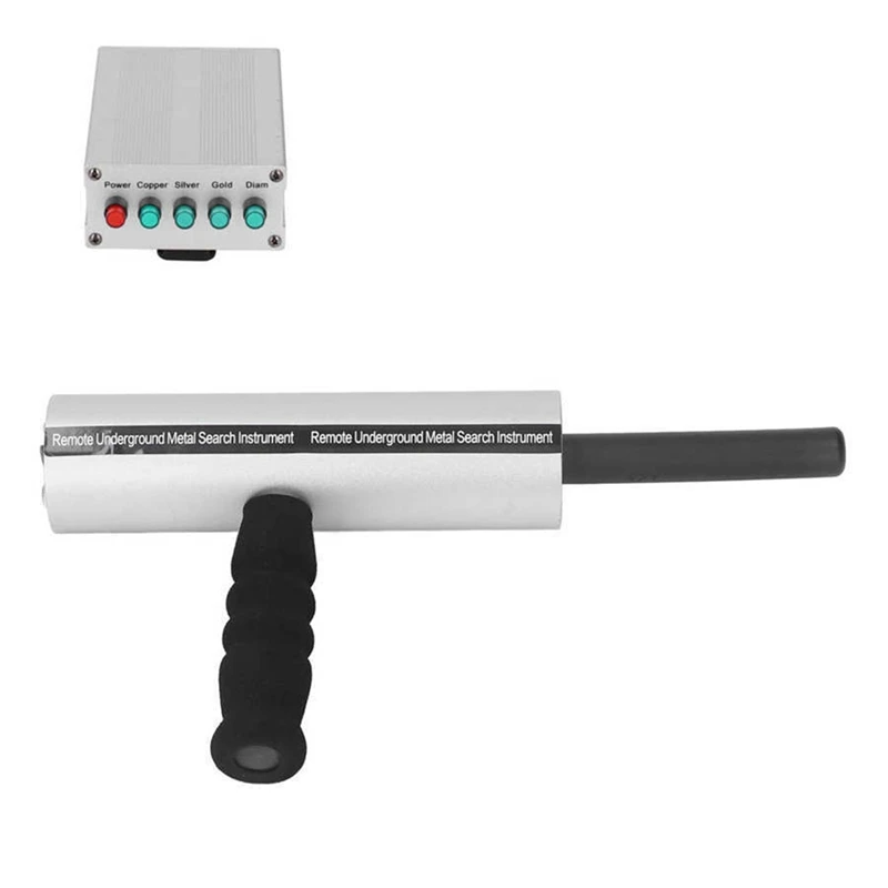 Handheld Metal Detector Locator, Recarregável, Pesquisa De Ouro, Underground Treasure Tracker, Prata, Plug UE