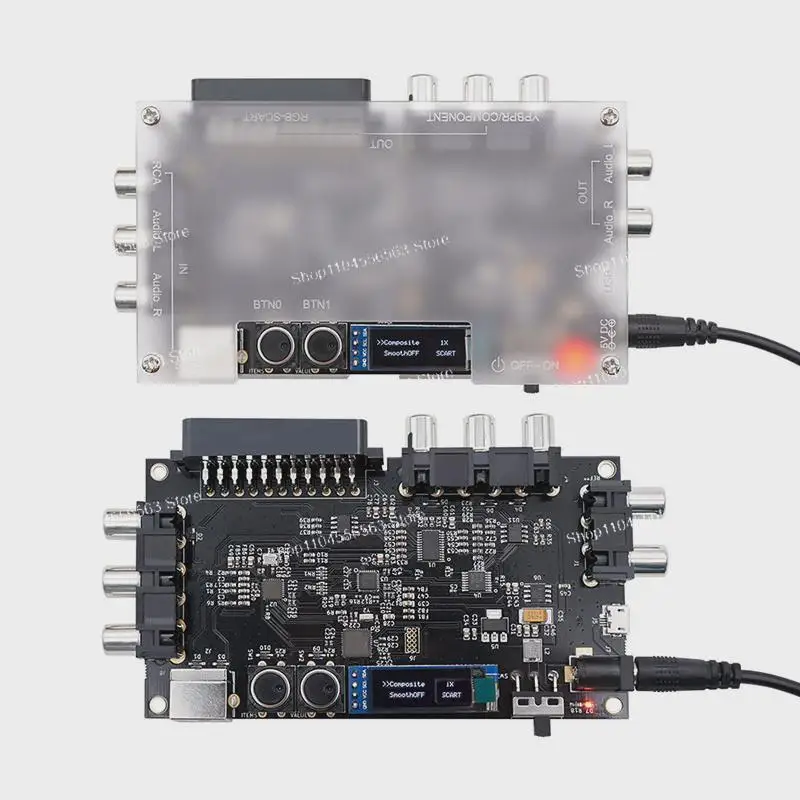 Add-on Board Linedouble And Smoothing Mode With Composite And S-video Input For PS1/N64 Retro Game Consoles