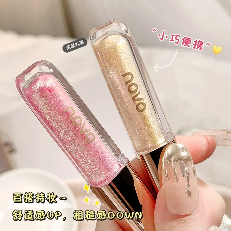 Novo Kristal Sparkle Oogschaduw Vloeistof, Parelmoer Aegyo Sal Lovertjes Glitter Waterdichte Druppel Traan Schittering Oogschaduw